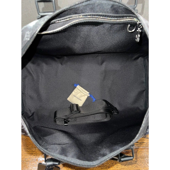 Louis Vuitton Keepall Bandouliere 50 Galaxy Black Duffle Weekend Travel Bag - Picture 9 of 10